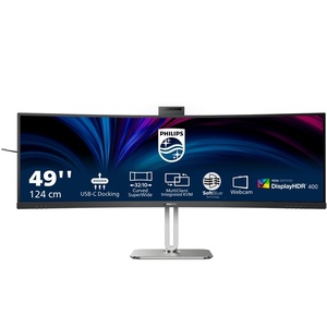 49B2U6900CH/00 - Philips 49B2U6900CH - 48.8" DQHD incurvé 1500R 32:9 4ms VA webcam - 2x HDMI, DP et 2x USB-C (DP alt mode et PD 100W)