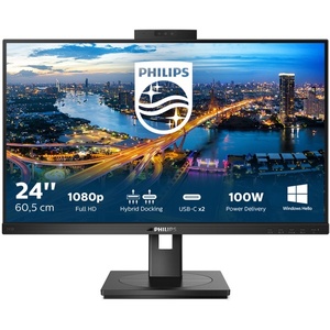 243B1JH/00 - Philips B-line 243B1JH - 23.8" FHD 16:9 4ms IPS webcam - HDMI, DP et USB-C (DP alt mode et PD 90W)