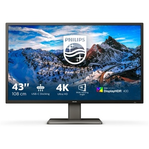 439P1/00 - Philips P-line 439P1 - 42.5" UHD 4K 16:9 4ms VA - 3x HDMI, DP et USB-C (DP alt mode et PD 90W)