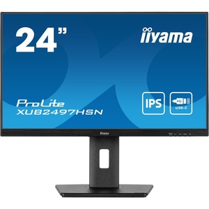 XUB2497HSN-B1 - iiyama ProLite XUB2497HSN-B1 - 23.8" FHD 16:9 1ms 100Hz IPS Adaptive Sync - HDMI, DP et USB-C (DP alt mode et PD 65W)