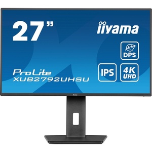 XUB2792UHSU-B6 - iiyama ProLite XUB2792UHSU-B6 - 27" UHD 4K 16:9 4ms IPS - HDMI, DP et USB-C (DP alt mode et PD W)