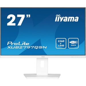 XUB2797QSN-W1 - iiyama ProLite XUB2797QSN-W1 - 27" QHD 16:9 1ms IPS - HDMI, DP et USB-C (DP alt mode et PD 65W)